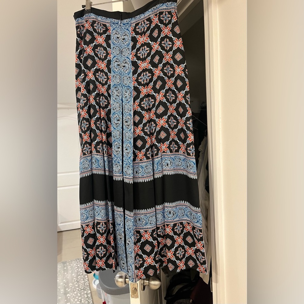 Sandro pleated pattern skirt